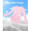 imageMAGCOMSEN SPF Shirts for Women Long Sleeve Workout Tops VNeck UPF 50 UV Sun Shirt Quick Dry Performance Tees Swim TopsLight Pink