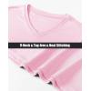 imageMAGCOMSEN SPF Shirts for Women Long Sleeve Workout Tops VNeck UPF 50 UV Sun Shirt Quick Dry Performance Tees Swim TopsLight Pink