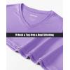 imageMAGCOMSEN SPF Shirts for Women Long Sleeve Workout Tops VNeck UPF 50 UV Sun Shirt Quick Dry Performance Tees Swim TopsLight Purple