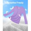 imageMAGCOMSEN SPF Shirts for Women Long Sleeve Workout Tops VNeck UPF 50 UV Sun Shirt Quick Dry Performance Tees Swim TopsLight Purple