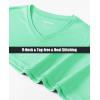 imageMAGCOMSEN SPF Shirts for Women Long Sleeve Workout Tops VNeck UPF 50 UV Sun Shirt Quick Dry Performance Tees Swim TopsMint Green