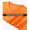 imageMAGCOMSEN SPF Shirts for Women Long Sleeve Workout Tops VNeck UPF 50 UV Sun Shirt Quick Dry Performance Tees Swim TopsOrange