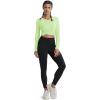 imageMAGCOMSEN SPF Shirts for Women Long Sleeve Workout Tops VNeck UPF 50 UV Sun Shirt Quick Dry Performance Tees Swim TopsPale Green