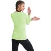 imageMAGCOMSEN SPF Shirts for Women Long Sleeve Workout Tops VNeck UPF 50 UV Sun Shirt Quick Dry Performance Tees Swim TopsPale Green