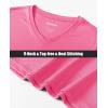 imageMAGCOMSEN SPF Shirts for Women Long Sleeve Workout Tops VNeck UPF 50 UV Sun Shirt Quick Dry Performance Tees Swim TopsRose
