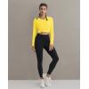 imageMAGCOMSEN SPF Shirts for Women Long Sleeve Workout Tops VNeck UPF 50 UV Sun Shirt Quick Dry Performance Tees Swim TopsYellow