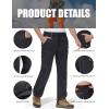 imageMAGCOMSEN Snow Pants for Men Water Resistant Fleece Lined 5 Zipper Pockets Winter Snowboard Hiking Insulated Ski PantsBlack