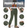 imageMAGCOMSEN Snow Pants for Men Water Resistant Fleece Lined 5 Zipper Pockets Winter Snowboard Hiking Insulated Ski PantsGreen