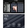 imageMAGCOMSEN Snow Pants for Men Water Resistant Fleece Lined 5 Zipper Pockets Winter Snowboard Hiking Insulated Ski PantsGrey