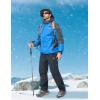 imageMAGCOMSEN Snow Pants for Men Water Resistant Fleece Lined 5 Zipper Pockets Winter Snowboard Hiking Insulated Ski PantsGrey