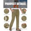 imageMAGCOMSEN Snow Pants for Men Water Resistant Fleece Lined 5 Zipper Pockets Winter Snowboard Hiking Insulated Ski PantsKhaki