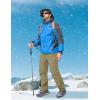 imageMAGCOMSEN Snow Pants for Men Water Resistant Fleece Lined 5 Zipper Pockets Winter Snowboard Hiking Insulated Ski PantsKhaki