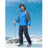imageMAGCOMSEN Snow Pants for Men Water Resistant Fleece Lined 5 Zipper Pockets Winter Snowboard Hiking Insulated Ski PantsNavy