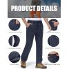 imageMAGCOMSEN Snow Pants for Men Water Resistant Fleece Lined 5 Zipper Pockets Winter Snowboard Hiking Insulated Ski PantsNavy