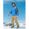imageMAGCOMSEN Snow Pants for Men Water Resistant Fleece Lined 5 Zipper Pockets Winter Snowboard Hiking Insulated Ski PantsSand