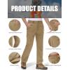 imageMAGCOMSEN Snow Pants for Men Water Resistant Fleece Lined 5 Zipper Pockets Winter Snowboard Hiking Insulated Ski PantsSand