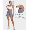 imageMAGCOMSEN Womens 5quot Hiking Cargo Shorts UPF 50 Quick Dry Lightweight Golf Athletic Casual Summer Shorts with PocketsLight Grey