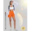 imageMAGCOMSEN Womens 5quot Hiking Cargo Shorts UPF 50 Quick Dry Lightweight Golf Athletic Casual Summer Shorts with PocketsOrange