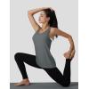 imageMAGCOMSEN Womens Athletic Racerback Tank Tops Quick Dry Racer Back Workout Tanks Moisture Wicking Upf50 Exercise ActiveDark Grey