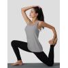 imageMAGCOMSEN Womens Athletic Racerback Tank Tops Quick Dry Racer Back Workout Tanks Moisture Wicking Upf50 Exercise ActiveLight Grey