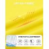 imageMAGCOMSEN Womens Athletic Racerback Tank Tops Quick Dry Racer Back Workout Tanks Moisture Wicking Upf50 Exercise ActiveYellow