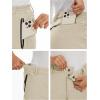 imageMAGCOMSEN Womens Fleece Lined Waterproof Insulated Snow Ski Pants Winter Warm Hiking Pants Outdoor SoftshellBeige