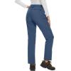 imageMAGCOMSEN Womens Fleece Lined Waterproof Insulated Snow Ski Pants Winter Warm Hiking Pants Outdoor SoftshellBlue Grey