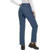 imageMAGCOMSEN Womens Fleece Lined Waterproof Insulated Snow Ski Pants Winter Warm Hiking Pants Outdoor SoftshellDark Blue