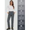 imageMAGCOMSEN Womens Fleece Lined Waterproof Insulated Snow Ski Pants Winter Warm Hiking Pants Outdoor SoftshellDark Grey