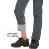 imageMAGCOMSEN Womens Fleece Lined Waterproof Insulated Snow Ski Pants Winter Warm Hiking Pants Outdoor SoftshellDark Grey