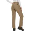 imageMAGCOMSEN Womens Fleece Lined Waterproof Insulated Snow Ski Pants Winter Warm Hiking Pants Outdoor SoftshellKhaki