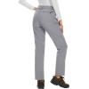 imageMAGCOMSEN Womens Fleece Lined Waterproof Insulated Snow Ski Pants Winter Warm Hiking Pants Outdoor SoftshellLight Grey