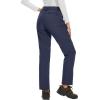 imageMAGCOMSEN Womens Fleece Lined Waterproof Insulated Snow Ski Pants Winter Warm Hiking Pants Outdoor SoftshellNavy