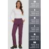 imageMAGCOMSEN Womens Fleece Lined Waterproof Insulated Snow Ski Pants Winter Warm Hiking Pants Outdoor SoftshellPurple Red