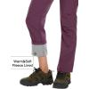 imageMAGCOMSEN Womens Fleece Lined Waterproof Insulated Snow Ski Pants Winter Warm Hiking Pants Outdoor SoftshellPurple Red