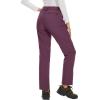 imageMAGCOMSEN Womens Fleece Lined Waterproof Insulated Snow Ski Pants Winter Warm Hiking Pants Outdoor SoftshellPurple Red