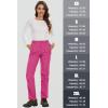 imageMAGCOMSEN Womens Fleece Lined Waterproof Insulated Snow Ski Pants Winter Warm Hiking Pants Outdoor SoftshellRose