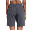 imageMAGCOMSEN Womens Hiking Shorts Lightweight Quick Dry 8quot Golf Shorts Water Resistant with 3 Zipper PocketsDark Grey