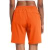 imageMAGCOMSEN Womens Hiking Shorts Lightweight Quick Dry 8quot Golf Shorts Water Resistant with 3 Zipper PocketsOrange