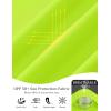 imageMAGCOMSEN Womens Long Sleeve Shirts Sun Protection Half 12 Zip Pullover Rash Guard Quick Dry Hiking Golf Workout TopsFluorescent Green