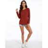 imageMAGCOMSEN Womens Long Sleeve Shirts UPF 50 Workout Tops Sun Protection Athletic Running Swim Rash GuardDark Orange