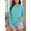imageMAGCOMSEN Womens Long Sleeve Shirts UPF 50 Workout Tops Sun Protection Athletic Running Swim Rash GuardLight Green
