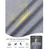 imageMAGCOMSEN Womens Long Sleeve Shirts UPF 50 Workout Tops Sun Protection Athletic Running Swim Rash GuardLight Grey