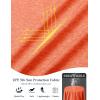 imageMAGCOMSEN Womens Long Sleeve Shirts UPF 50 Workout Tops Sun Protection Athletic Running Swim Rash GuardOrange
