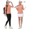 imageMAGCOMSEN Womens Polo Shirts Long Sleeve Golf T Shirt Quick Dry UPF 50 Sun Protection Lightweight Athletic Tennis ShirtsApricot