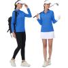 imageMAGCOMSEN Womens Polo Shirts Long Sleeve Golf T Shirt Quick Dry UPF 50 Sun Protection Lightweight Athletic Tennis ShirtsAzure