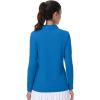 imageMAGCOMSEN Womens Polo Shirts Long Sleeve Golf T Shirt Quick Dry UPF 50 Sun Protection Lightweight Athletic Tennis ShirtsBlue Green