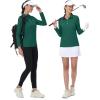imageMAGCOMSEN Womens Polo Shirts Long Sleeve Golf T Shirt Quick Dry UPF 50 Sun Protection Lightweight Athletic Tennis ShirtsEmerald Green