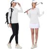 imageMAGCOMSEN Womens Polo Shirts Long Sleeve Golf T Shirt Quick Dry UPF 50 Sun Protection Lightweight Athletic Tennis ShirtsWhite