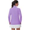 imageMAGCOMSEN Womens Quarter Zip Pullover Long Sleeve UPF 50 Rashguard Golf Sun Protection Shirts Quick Dry Workout TopsLight Purple